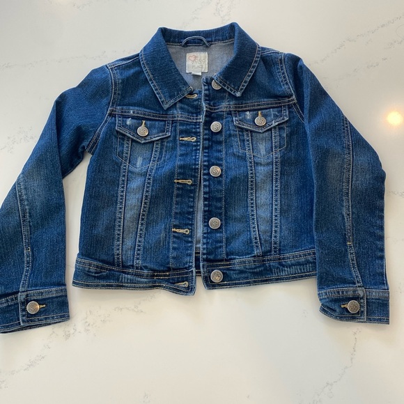 Jean jacket kid size 7/8 or medium - Picture 1 of 7